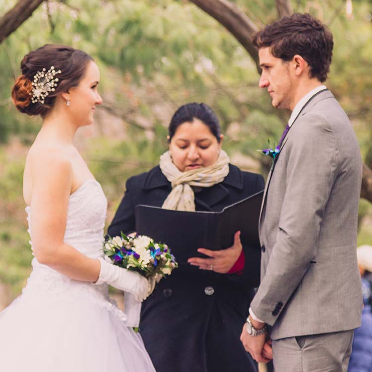 Alexandra Paez officiating - Central Park Wedding - New York City