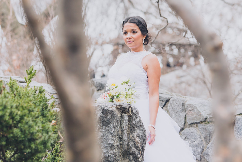 Bride portrait - Central Park Wedding - New York City