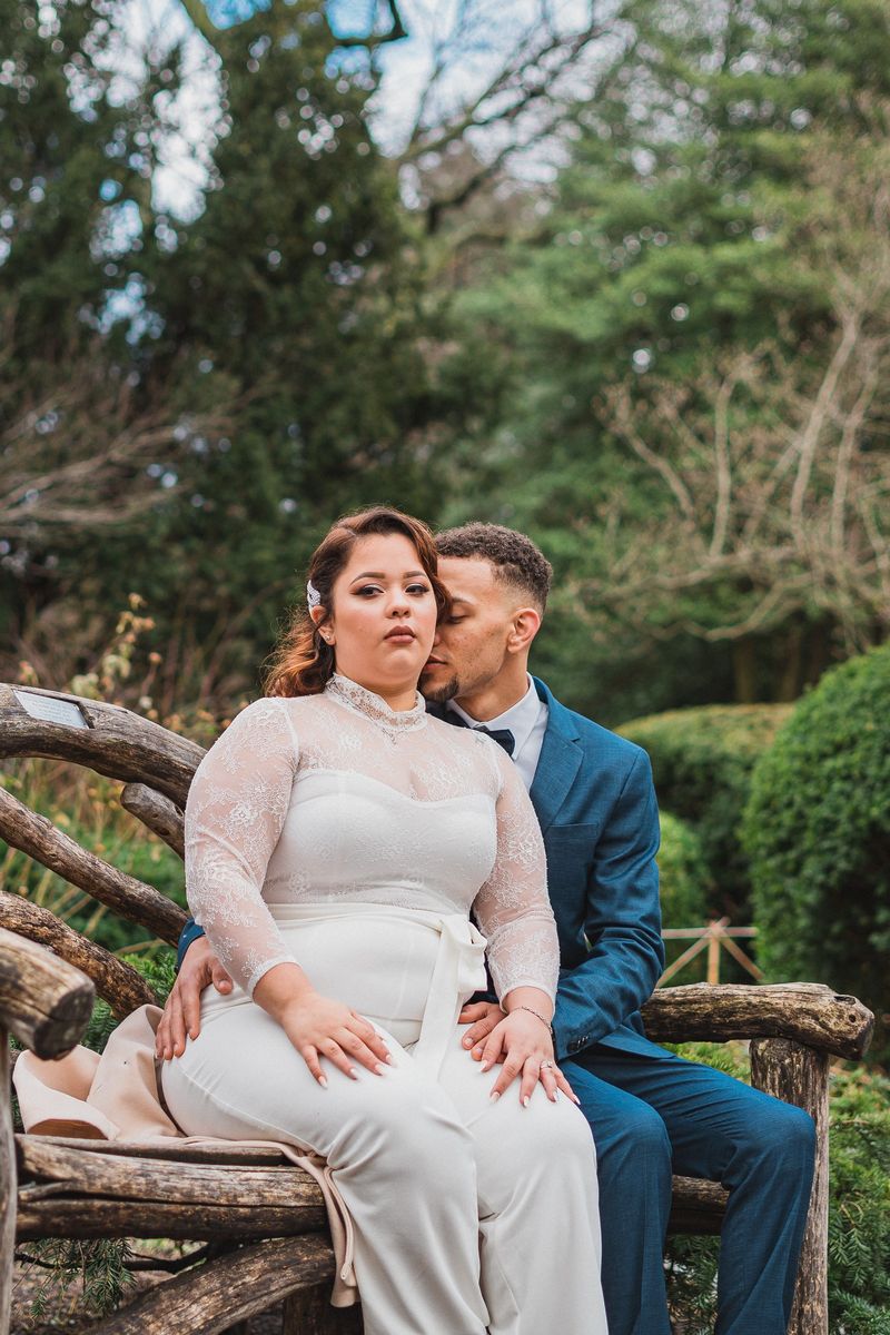 The bench at Shakespeare Garden - Central Park Wedding - New York City